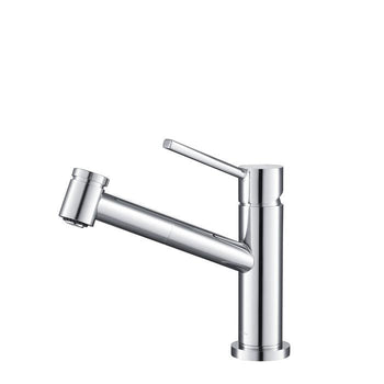 Metrolux Kitchen Faucet Set Chrome Single-Lever Mixer w/ Spray Head